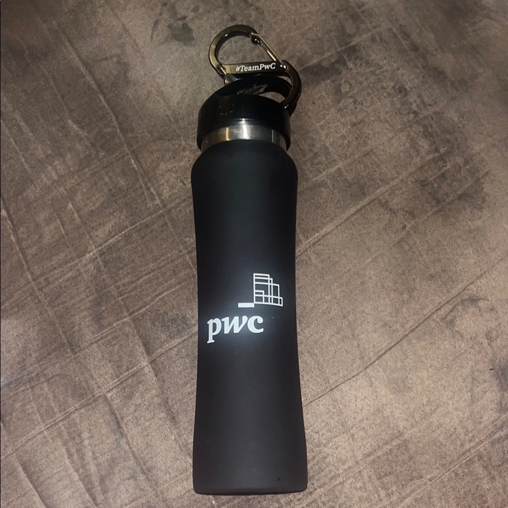 PwC Black Water Bottle